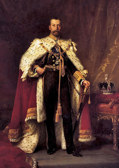 George V de Grande-Bretagne en habit de sacre
